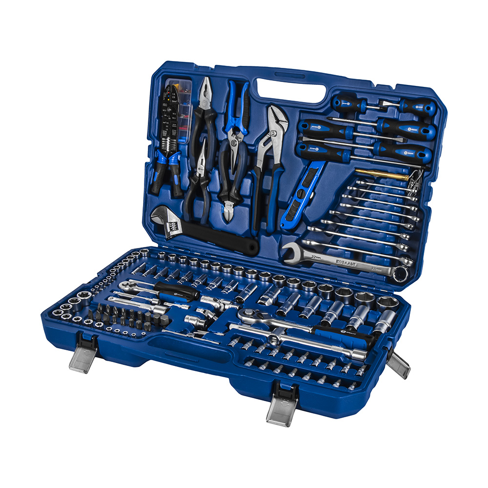 Набор инструмента универсальный Кобальт 172 предмета, (1/4 / 1/2), кейс