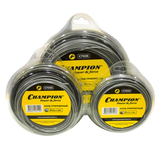 Леска для триммера Champion Aluminium 2.7 мм × 15 м, круглая
