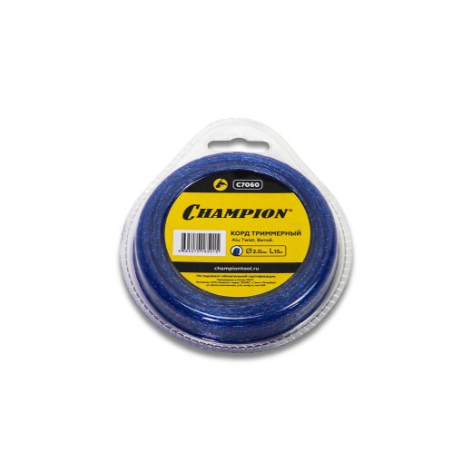 Леска для триммера Champion 2 мм × 15 м, витая