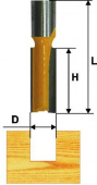 Фреза пазовая прямая Энкор D=10.0 I=19.0 S=8.0 L=51.0