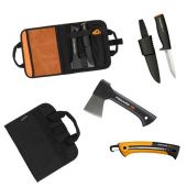 Топор универсальный Fiskars X5 (+ нож, пила, в сумке)