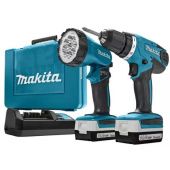 Аккумуляторная дрель-шуруповерт Makita DF347DWLE