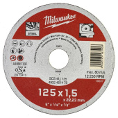 Диск отрезной мет. Milwaukee 125х1.5х22.2, 1 шт.