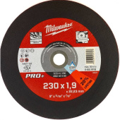 Диск отрезной мет. Milwaukee 230х1.9х22.2 Pro+, 1 шт.