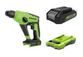 Перфоратор аккумуляторный бесщет. Greenworks GD24SDS1K2
