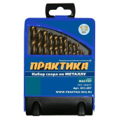 Набор сверл по металлу ПРАКТИКА "Сделай сам",13 шт, 1,5 - 6