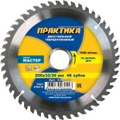 Диск пильный дер. Практика 200х32/30х48