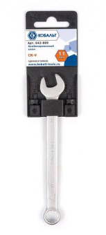 Ключ комбинированный КОБАЛЬТ 11 мм Cr-V (1 шт.) подвес