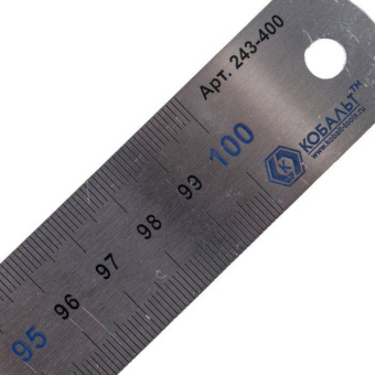 Линейка Кобальт 1000х28х0.7 мм, нерж.сталь