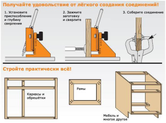 Кондуктор CMT для соединений Pocket-Hole (косой шуруп)