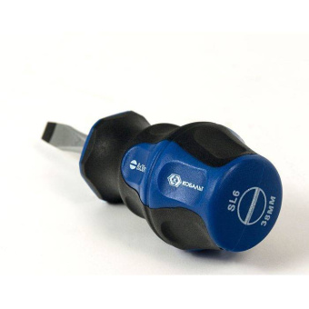Отвертка Кобальт SL 6.0х38 мм., Ultra Grip CR-V