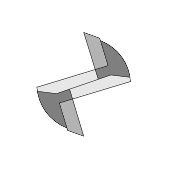 Фреза пазовая прямая CMT D=16.0 I=30.0 S=8.0 L=66.5