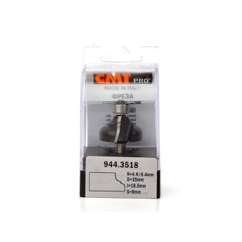 Фреза фасочная (н. подш.) CMT D=35.0 I=18.5 S=8.0 R=6.40