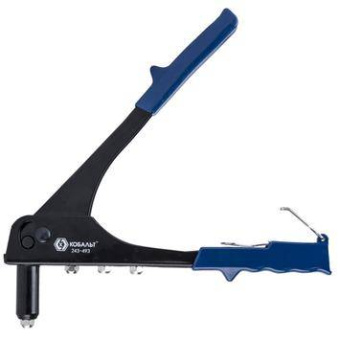 Заклепочник КОБАЛЬТ 270 мм, заклепки 2,4-3,2-4,0-4,8 мм, кей