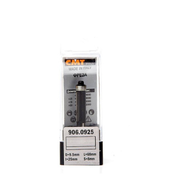 Фреза обгонная (н. подш.) CMT D=9.5 I=25.4 S=8.0 L=68.0