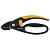 Секатор Fiskars контактный PowerLever P43 (с петлей для паль