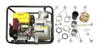 Мотопомпа бензиновая Champion GTP101E