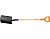 Лопата Fiskars c закругленным лезвием Дача