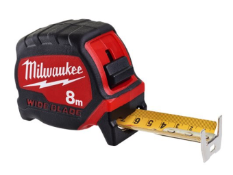 Рулетка Milwaukee, 8 м. Премиум с широким полотном