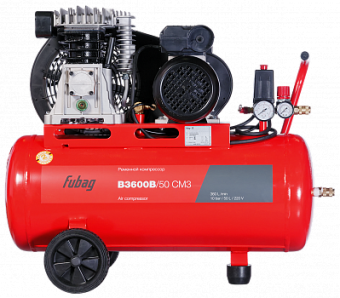 Компрессор В3600В/50СМ3 (360л/мин,50л,10бар,2,2квт)
