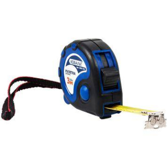 Рулетка КОБАЛЬТ Оптима 3м x 16мм двухкомпонентный корпус (тр