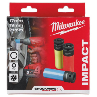 Набор головок Milwaukee, ShW Automotive 1/2"