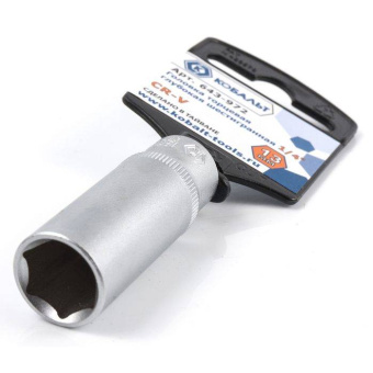 Головка торцевая глубокая КОБАЛЬТ 1/4", 13 мм, Cr-V (1 шт.)