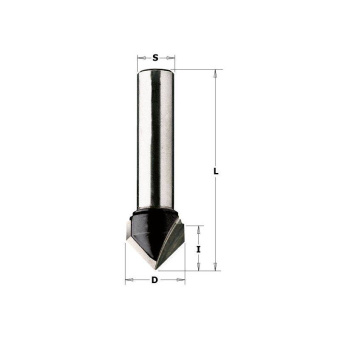 Фреза пазовая с углом 90 D=12.7 I=12.7 S=8.0 L=45.0