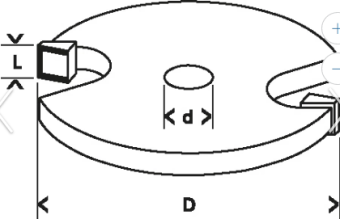 Фреза дисковая 8*32*51