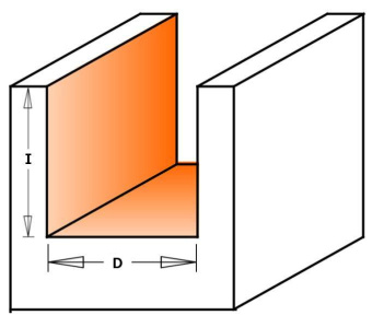 Фреза пазовая пазовая СMT  D=8.0 I=20.0 S=8.0 L=48.0
