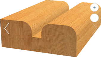 Фреза Профильная 8x25,4x46