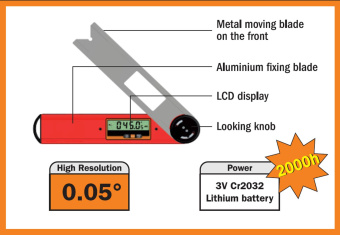 Угломер CMT DAF-001, приспособление для измерения
