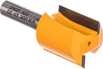 Фреза пазовая прямая Энкор D=22.0 I=25.4 S=8.0 L=57.0