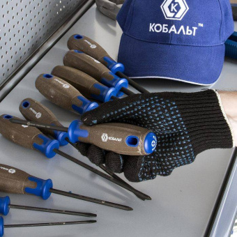 Отвертка Кобальт PZ-3х150 мм., Polywood CR-V