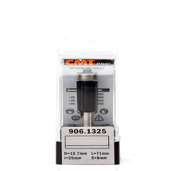 Фреза обгонная (н. подш.) CMT D=12.7 I=25.4 S=8.0 L=71.0