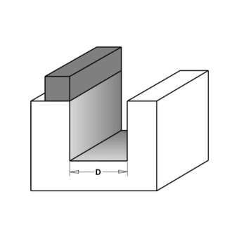 Фреза обгонная (в. подш.) CMT D=19.0 I=50.8 S=12.0 L=92.0