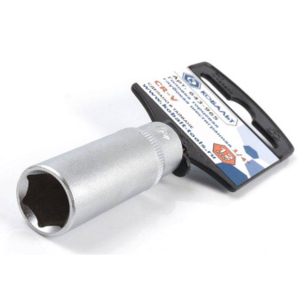 Головка торцевая глубокая КОБАЛЬТ 1/4", 12 мм, Cr-V (1 шт.)
