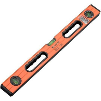 Уровень алюм. магнит. 3-мя глазками, 2 рукояти, 600 мм.