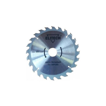 Диск пильный дер. Elitech 160х20/16х24